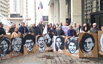 Sciopero giornalisti, presidio dell’Aser davanti alla sede della Regione. E’ intervenuto anche il presidente de Pascale